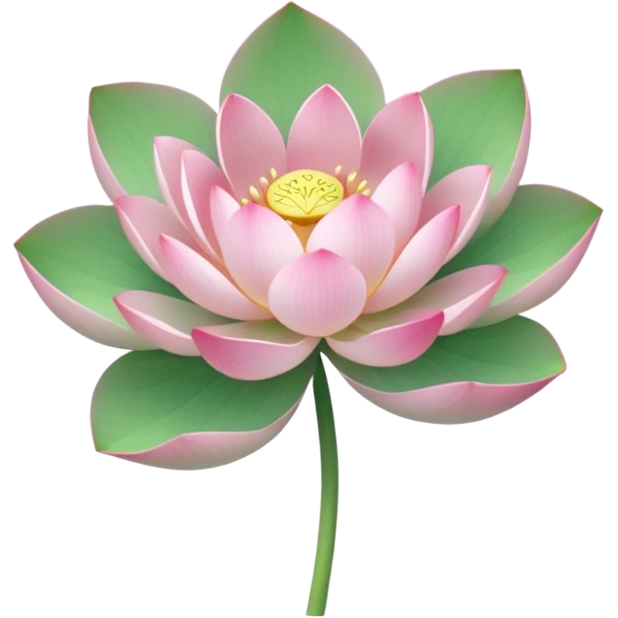 lotus flower with a pink bow emoji