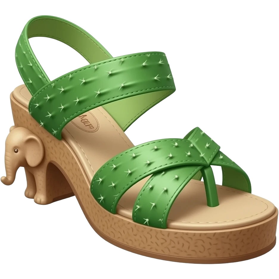 Elephant cactus sandal. emoji