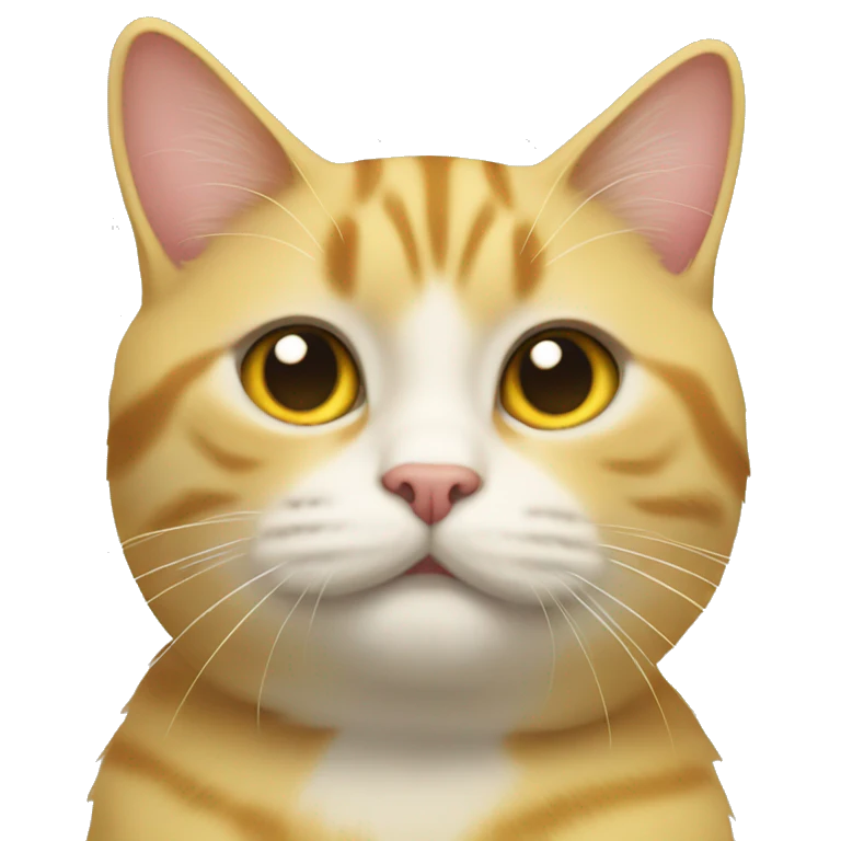 Gatos amarillo  emoji