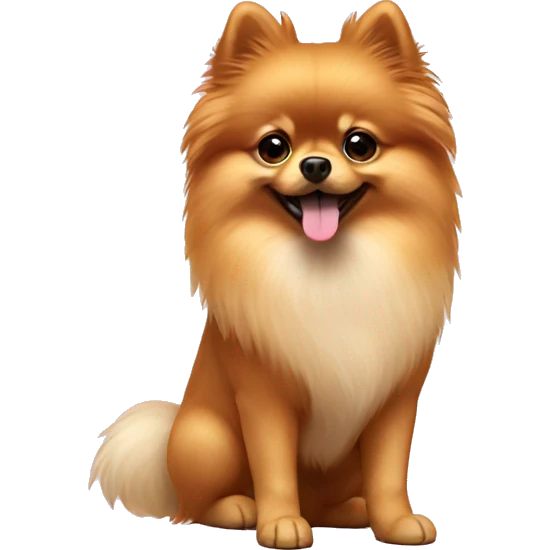 Pomeranian wearing boots emoji