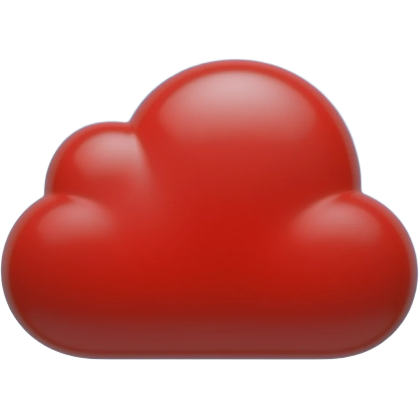 Red cloud emoji