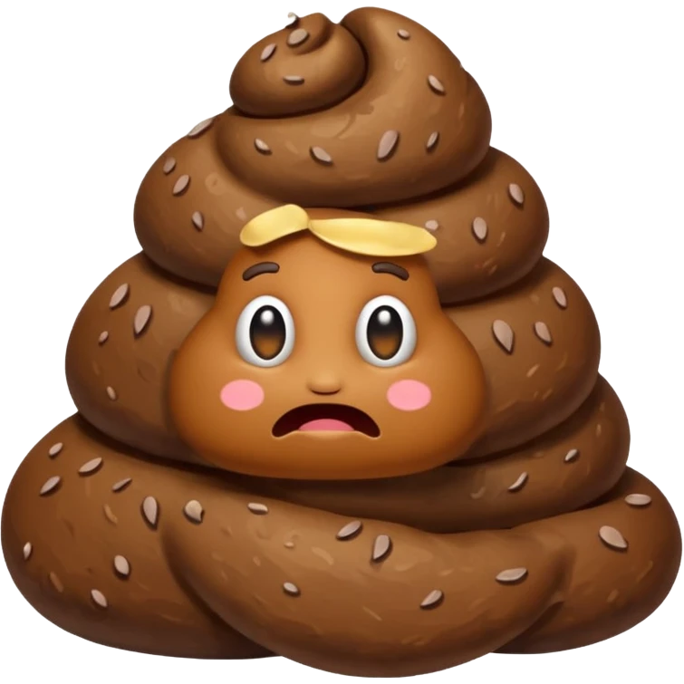 Poop for brains emoji