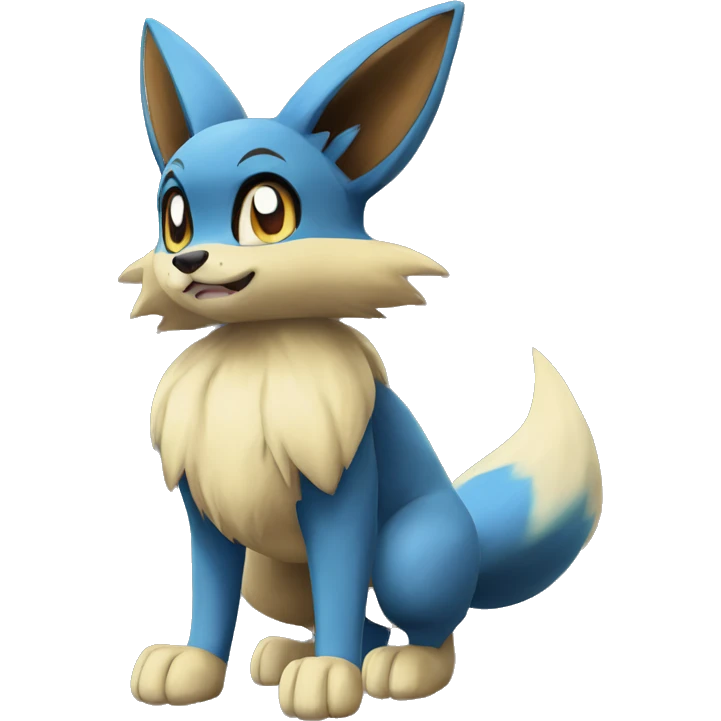 Lucario-Eevee full body emoji