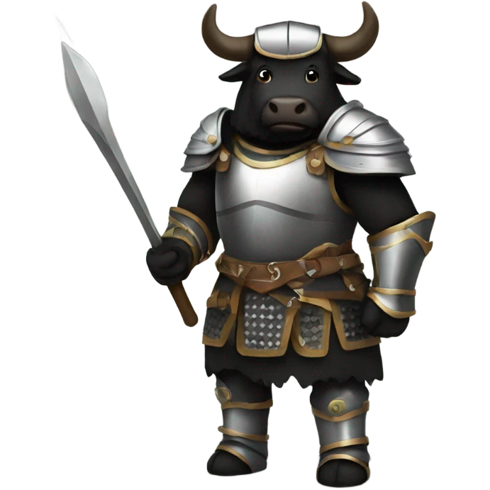 black ox in armor emoji