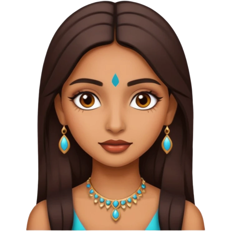 a pretty bratz indian girl emoji