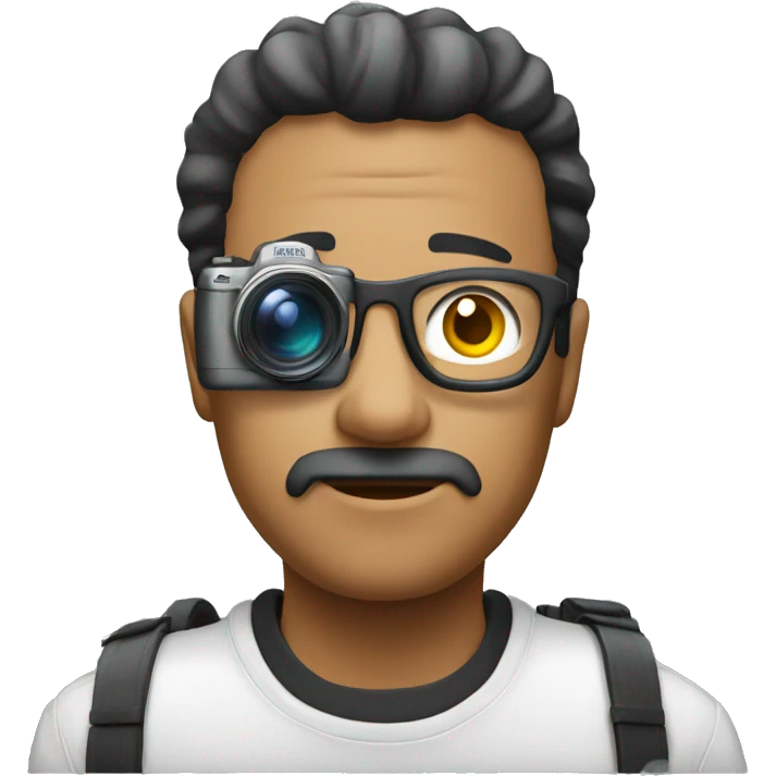 fotografo sentado al ordenador emoji