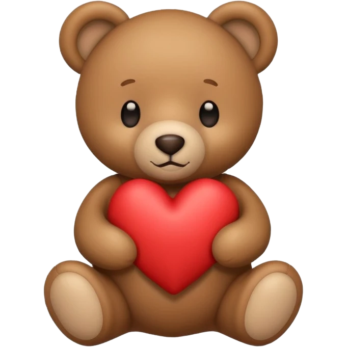 Teddy with heart emoji
