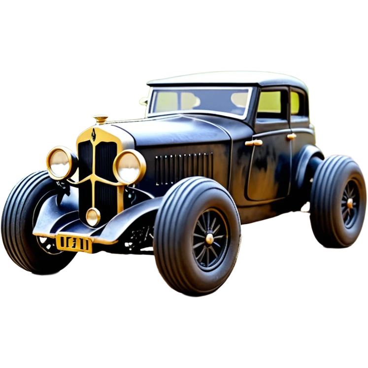 1:10 off-road lcg Basher Batgirl’s 1934 blackened tarnished Darth Vader hotrod ford jaguar Rolls Royce rc car (extra wide tires without fenders) emoji