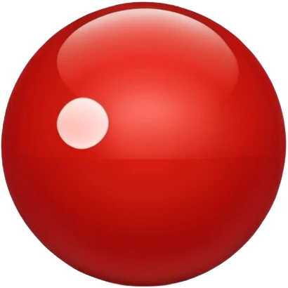 Glass red ball emoji