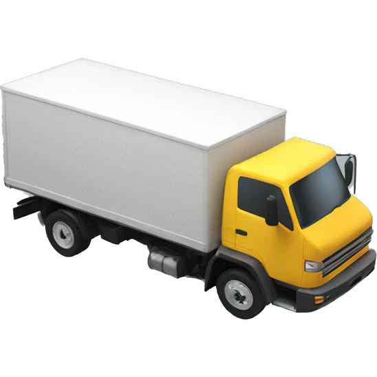 commute 3d truck emoji