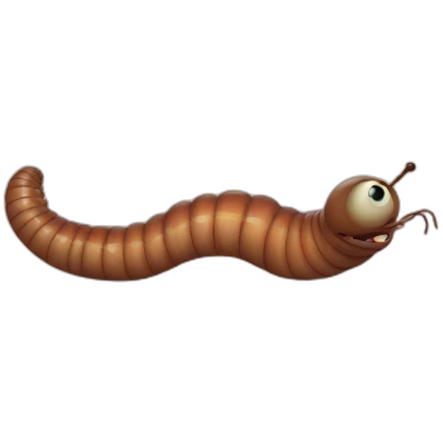 worm emoji
