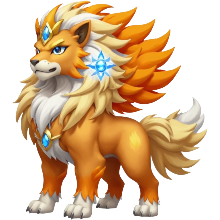 Entei-Solgaleo-fusion (full body) emoji