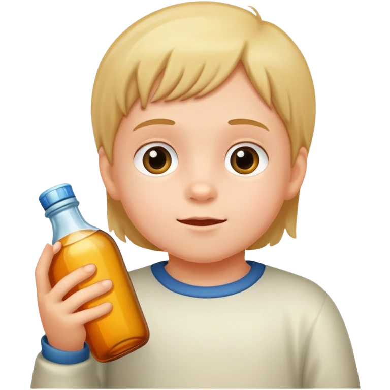 Dziecko z butelką  emoji