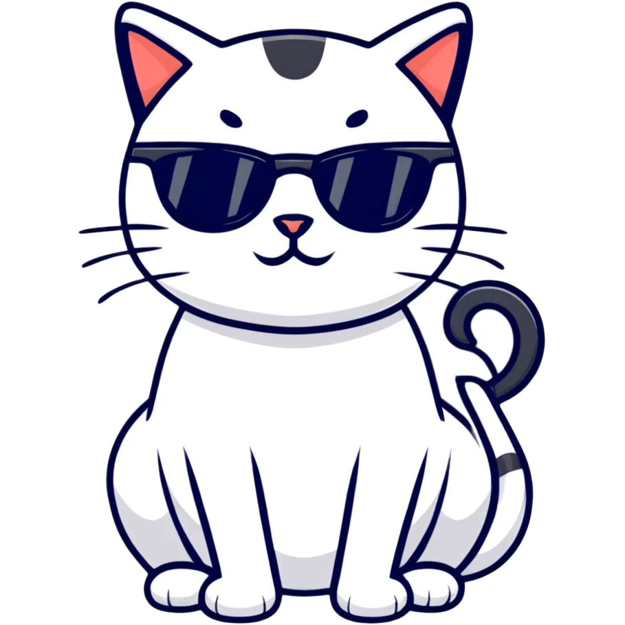 cat wearing sunglasses emoji