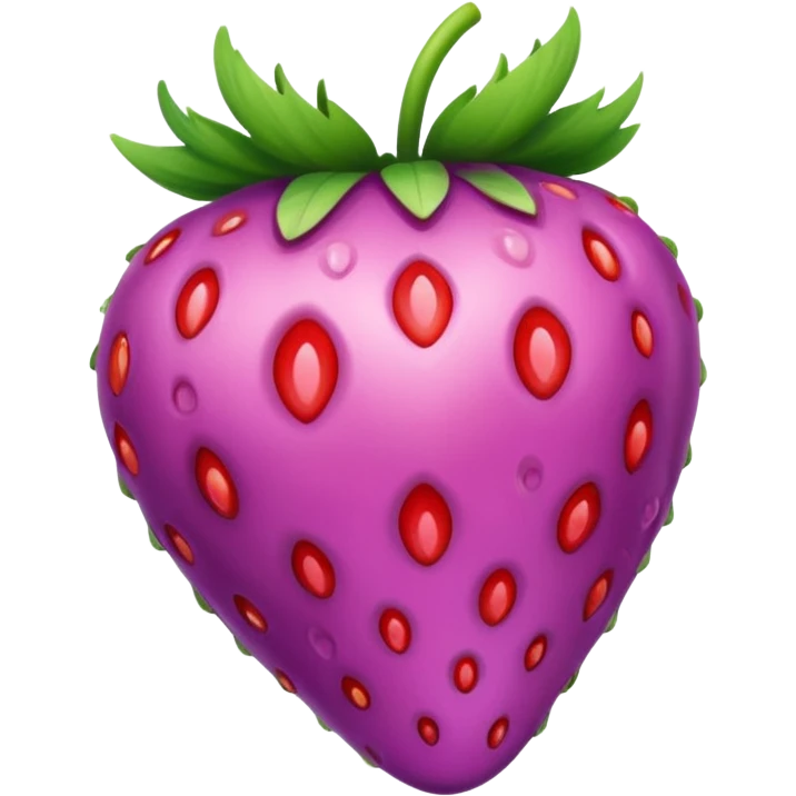 purple strawberry emoji