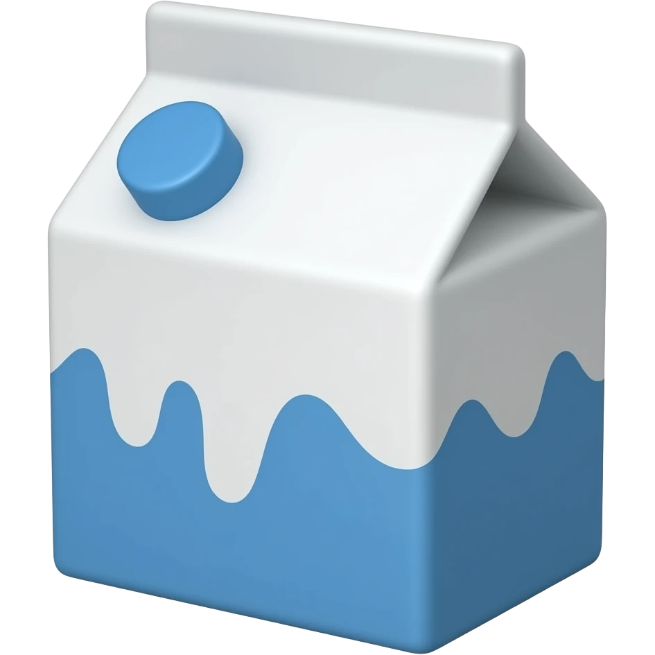 un bidon de lait carré emoji