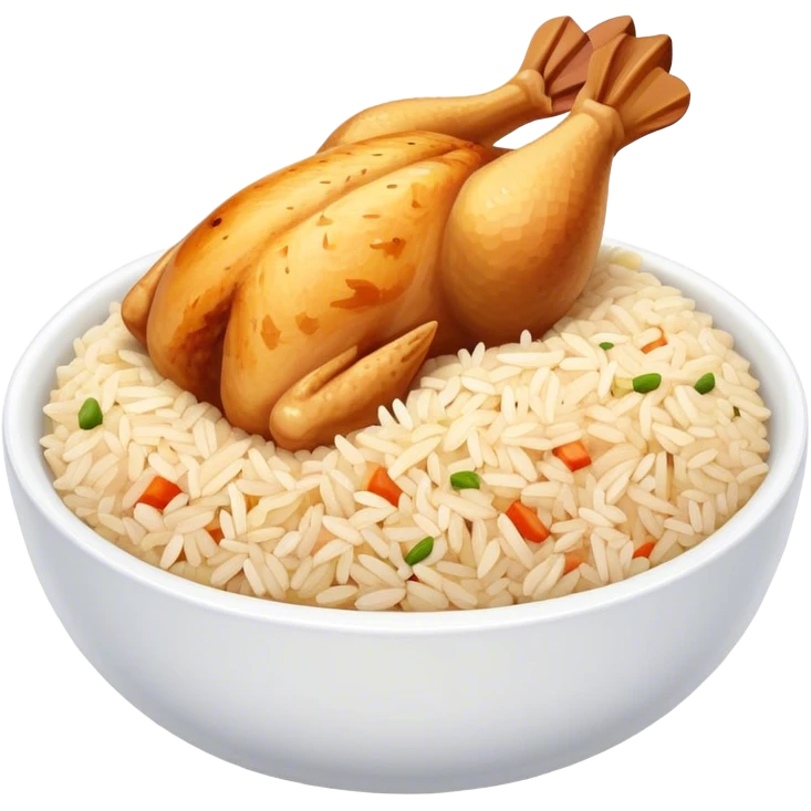 rice and chicken  emoji