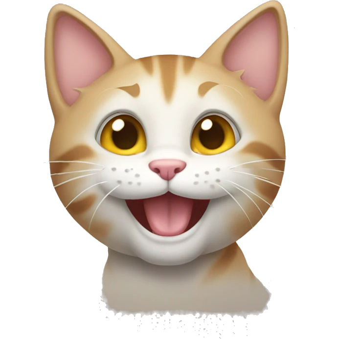 Happy kitty emoji