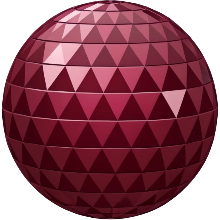 burgundy disco ball emoji