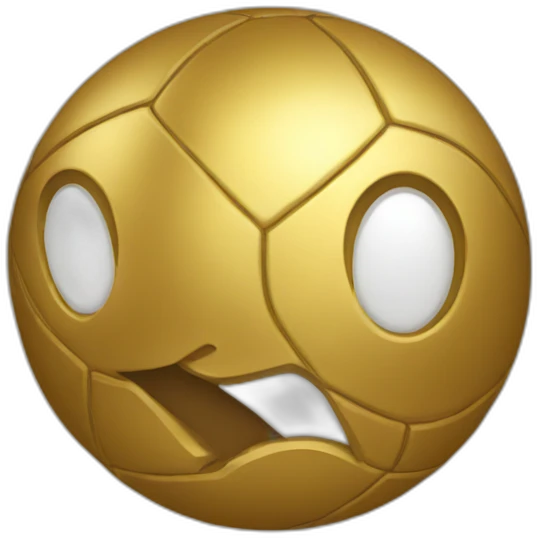 Golden ball emoji