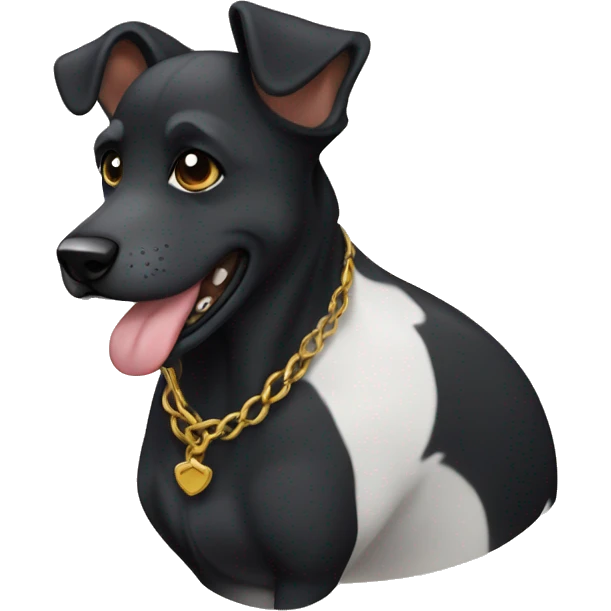 perro negro hermoso emoji