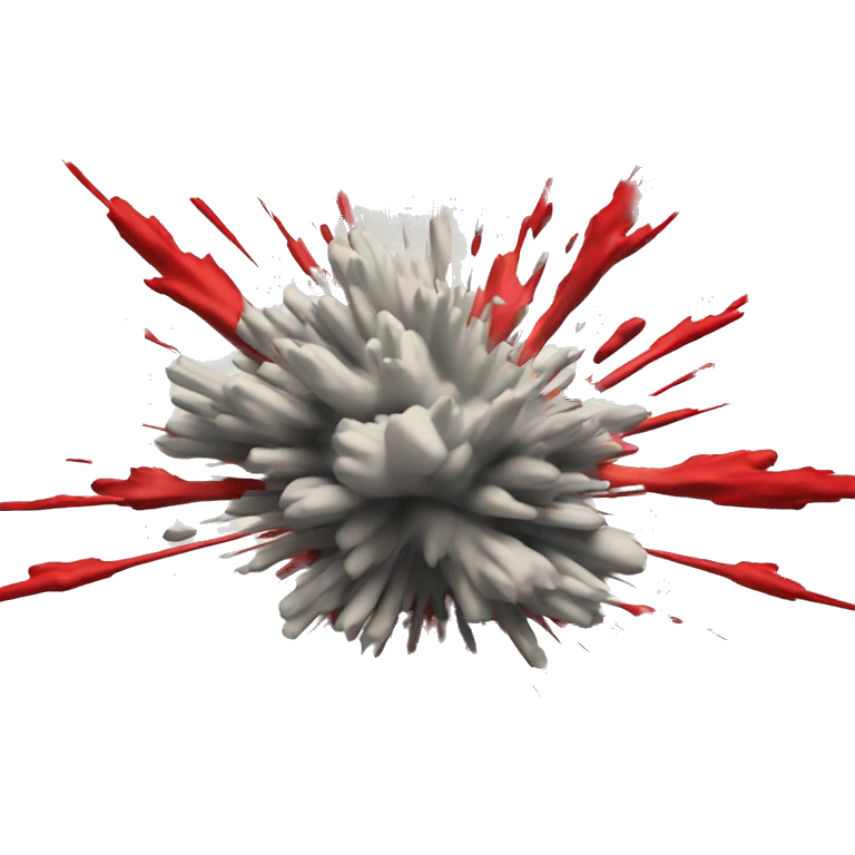 simple explosion with red l emoji