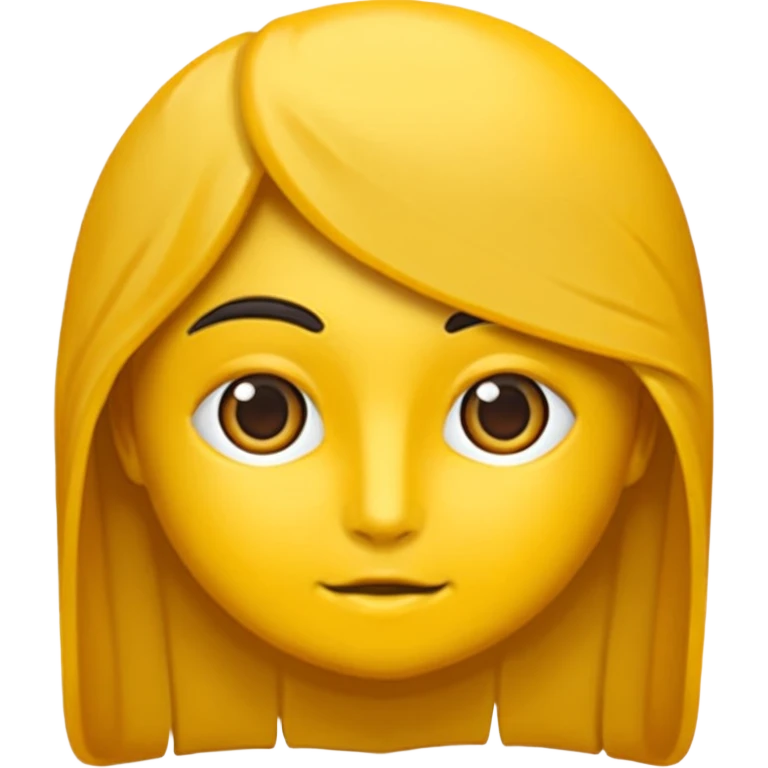 یه ایموجی بساز که چشماش سمت بالاعه و دوستا دستش زیر چونه اشه  emoji