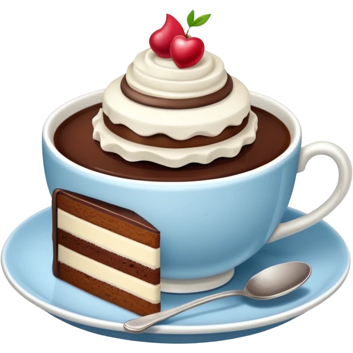 Tea and cake emoji