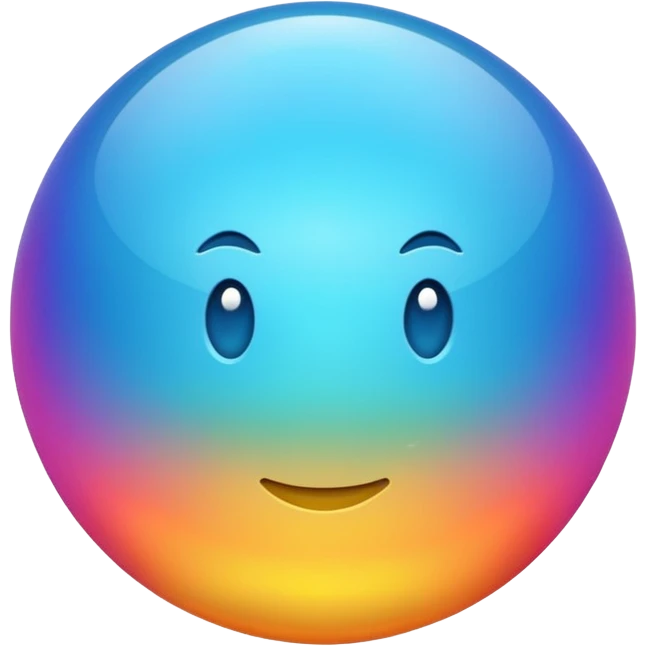 brillant glossy plastic emoji