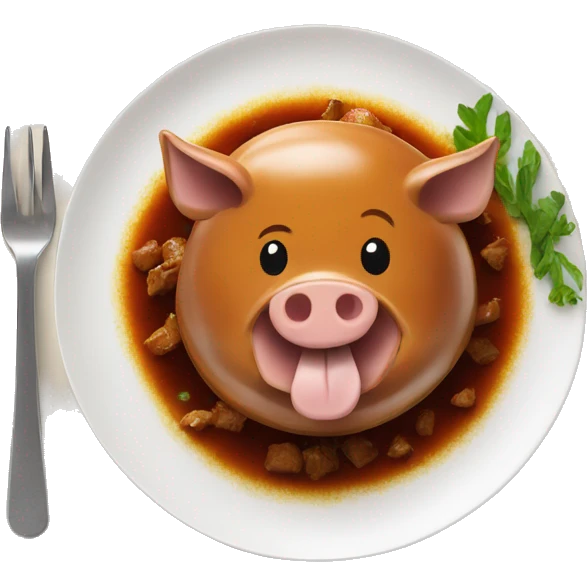 pork adobo on a plate emoji