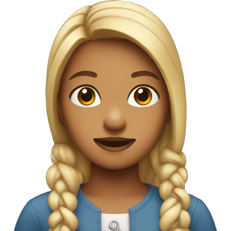 Girl that looks like a horse emoji