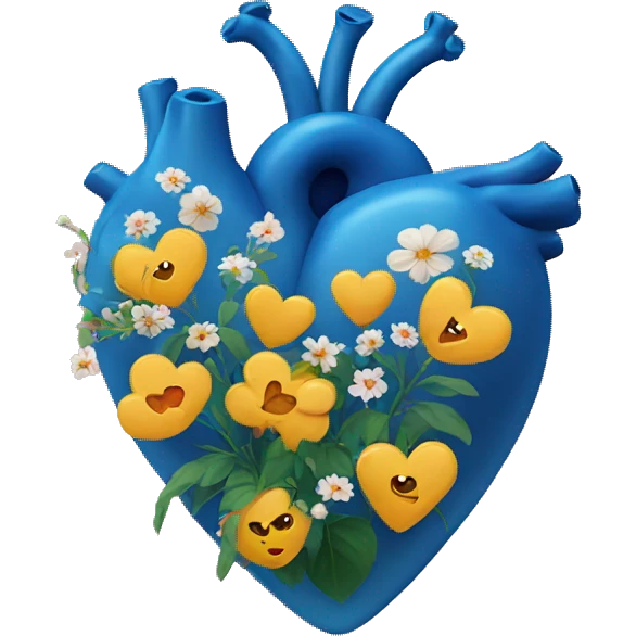 Heart with flowers emoji