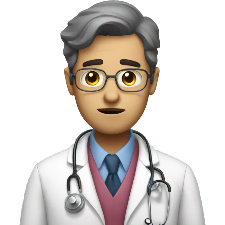 A doctor that is confused  emoji