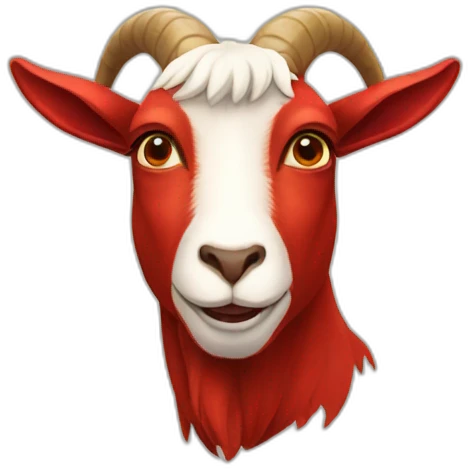 Red Goat emoji