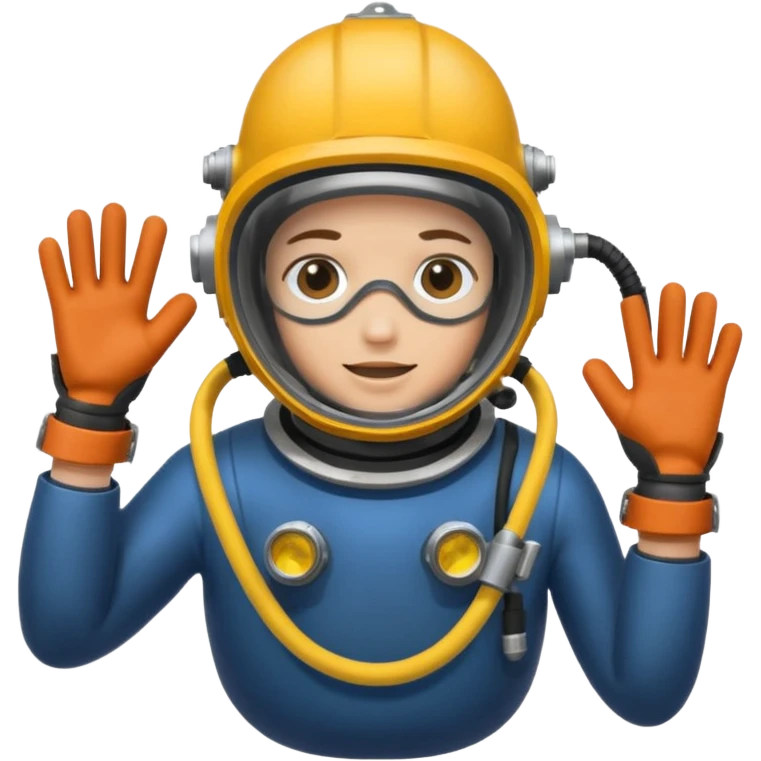 Una persona soldando bajo agua emoji