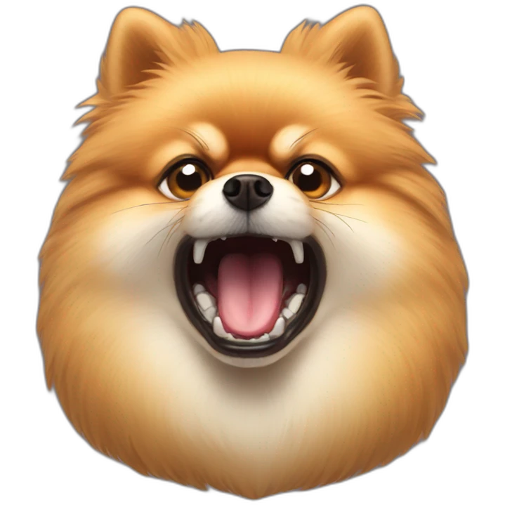 pomeranian angry emoji