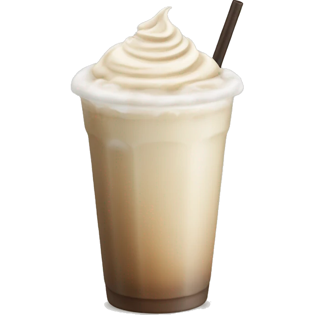 iced white mocha drink emoji