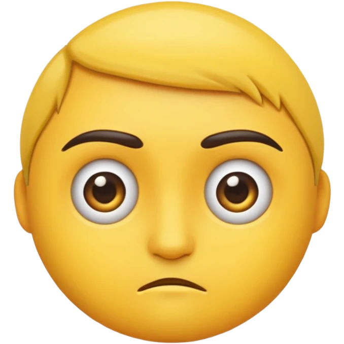an emoji side-eyeing emoji