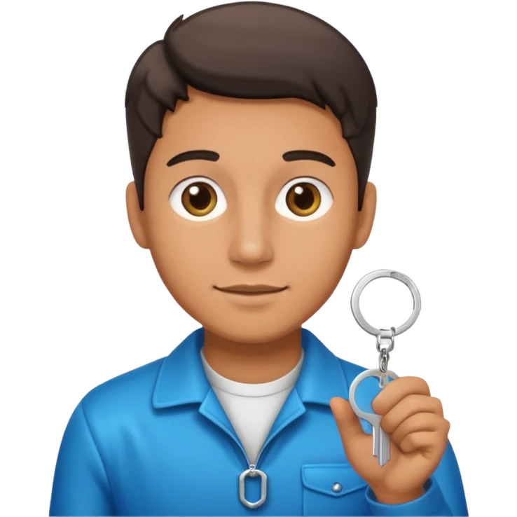 hombre con llave emoji