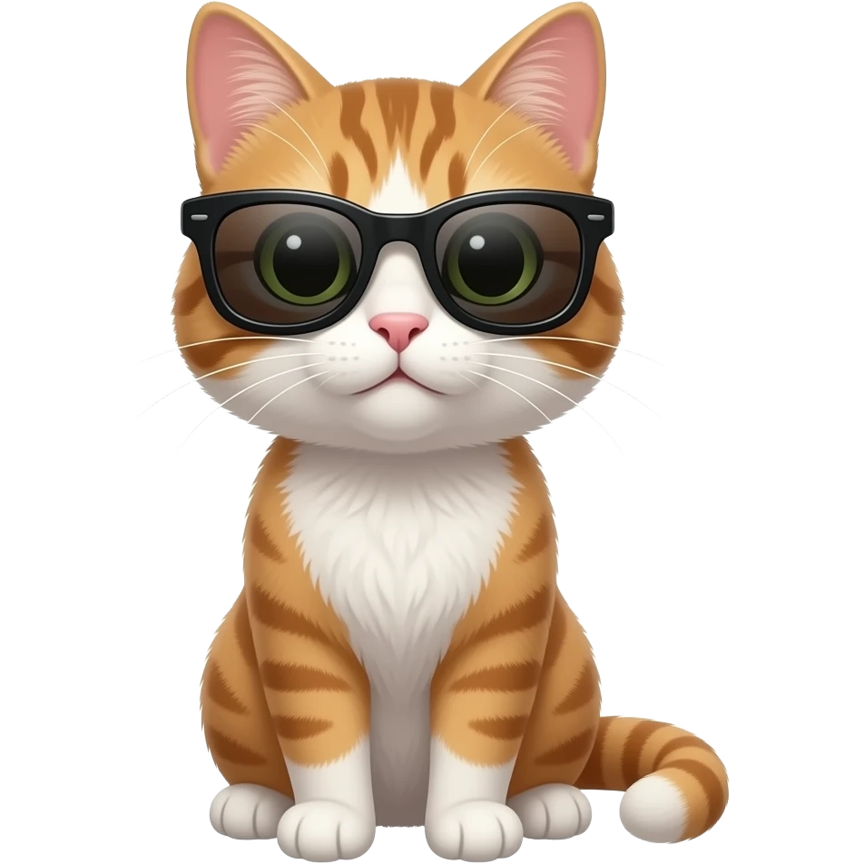 Cat wearing sunglasses emoji