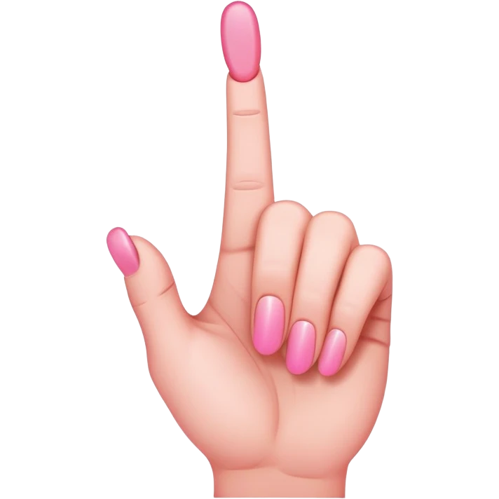pink middle finger emoji