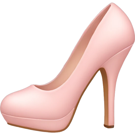 Light pink heel emoji