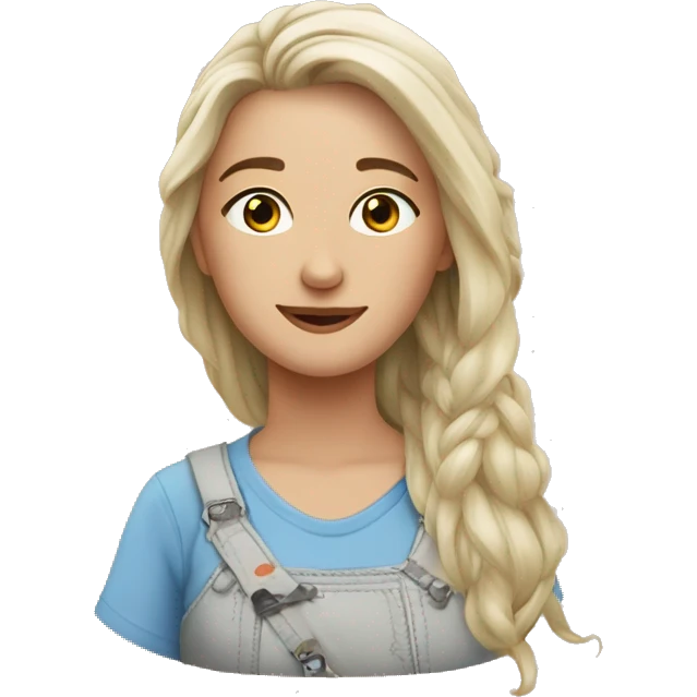 Девушка с картошкой в рука emoji