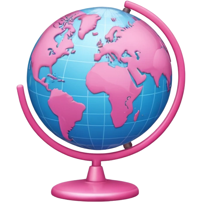 mix light pink dark pink and white girly globe with WWW in big letters under it.
It looks like an internet bar icon. emoji