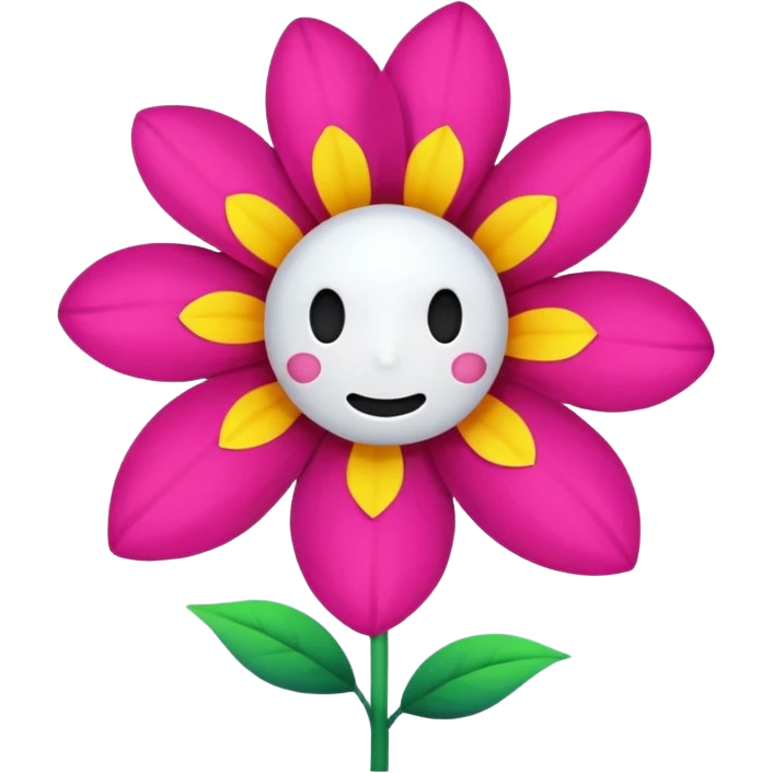 emoji for single flower without face emoji