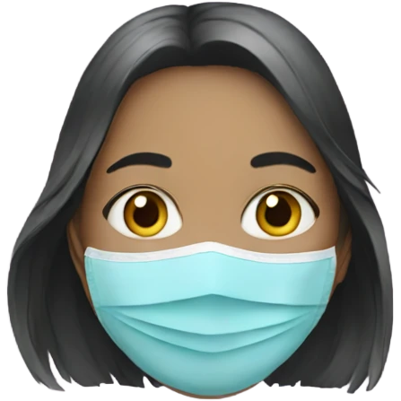 GIRL with mask  emoji