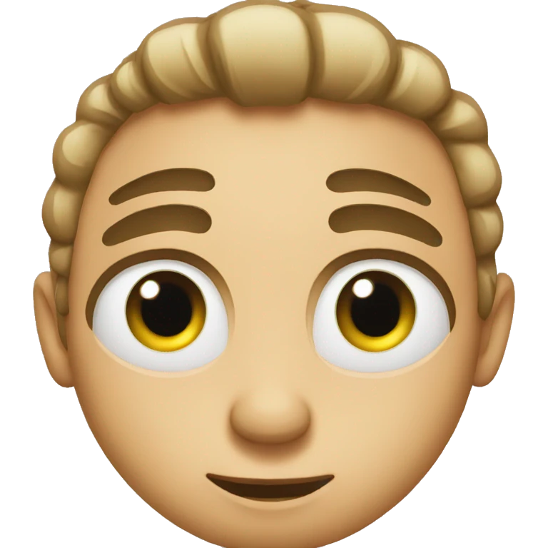 Wide eyes with sweat  emoji