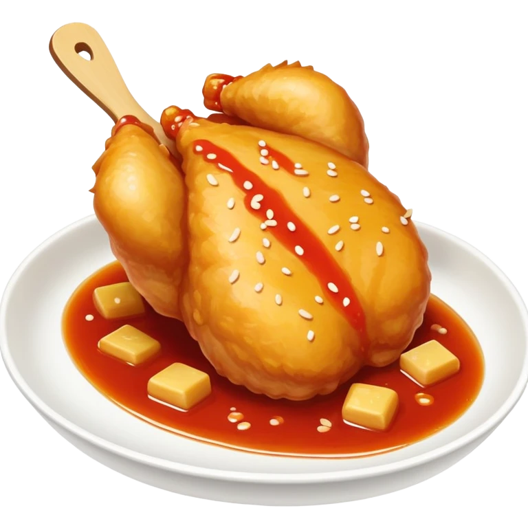 sweet and sour chicken emoji