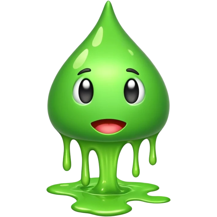 green slime drip emoji