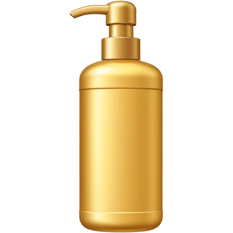 shampoo bottle in golden colour emoji